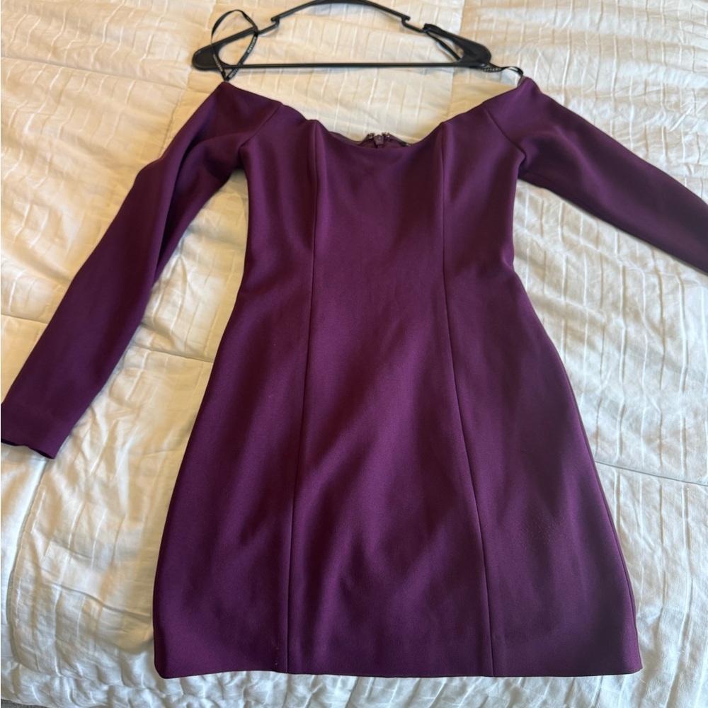 Marciano Rich Purple Long Sleeve Dress